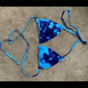 Tie-dye bikini top